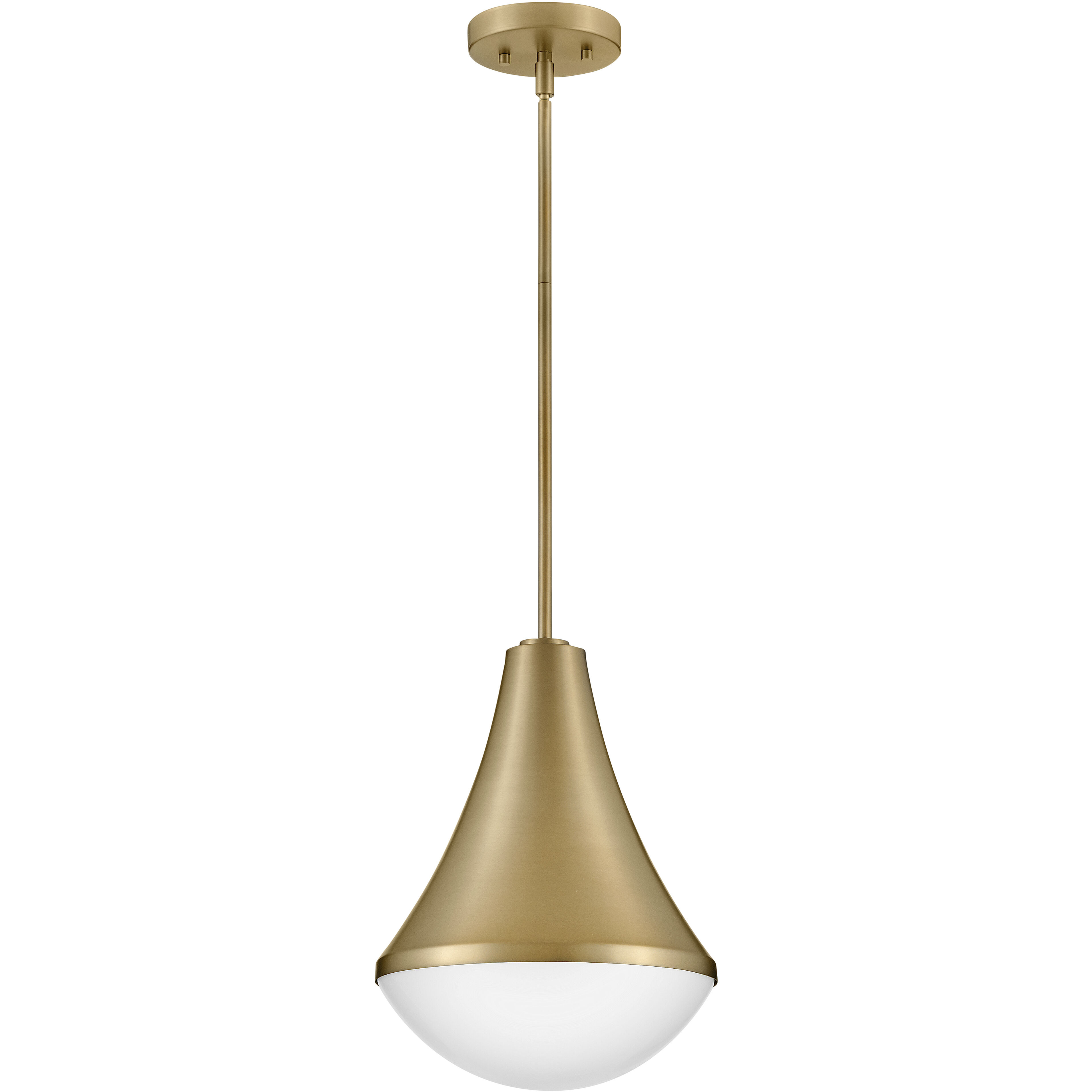 Haddie LED 11 inch Lacquered Brass Pendant Ceiling Light