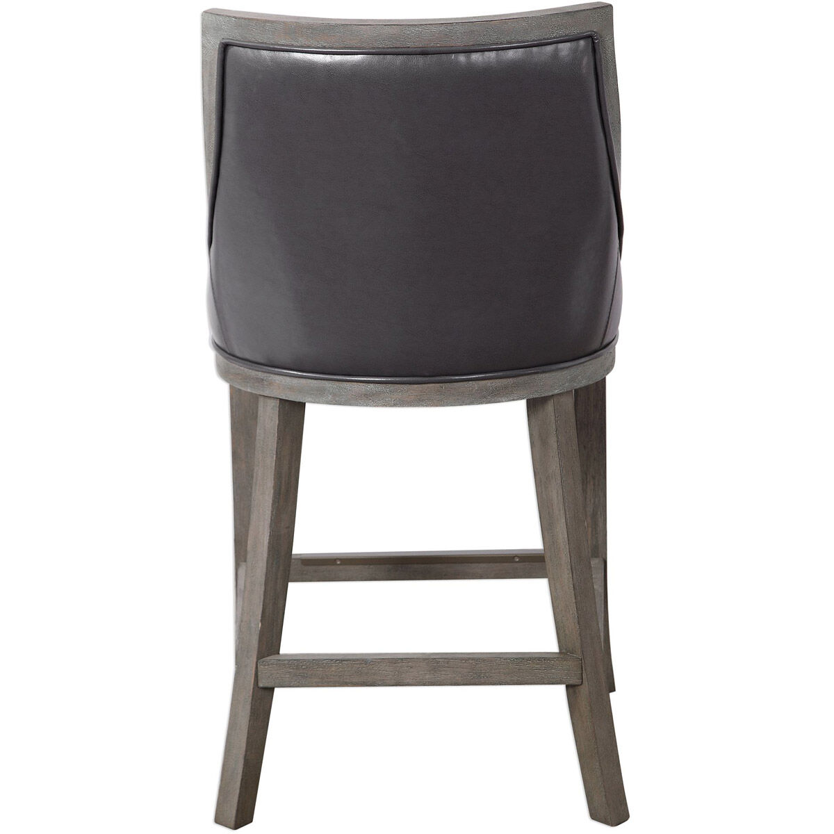 Elowen 39 inch Steel Gray and Weathered Charcoal Brown Counter Stool