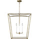 ED Ellen DeGeneres Viota 4 Light 25 inch Casted Gild Pendant Ceiling Light