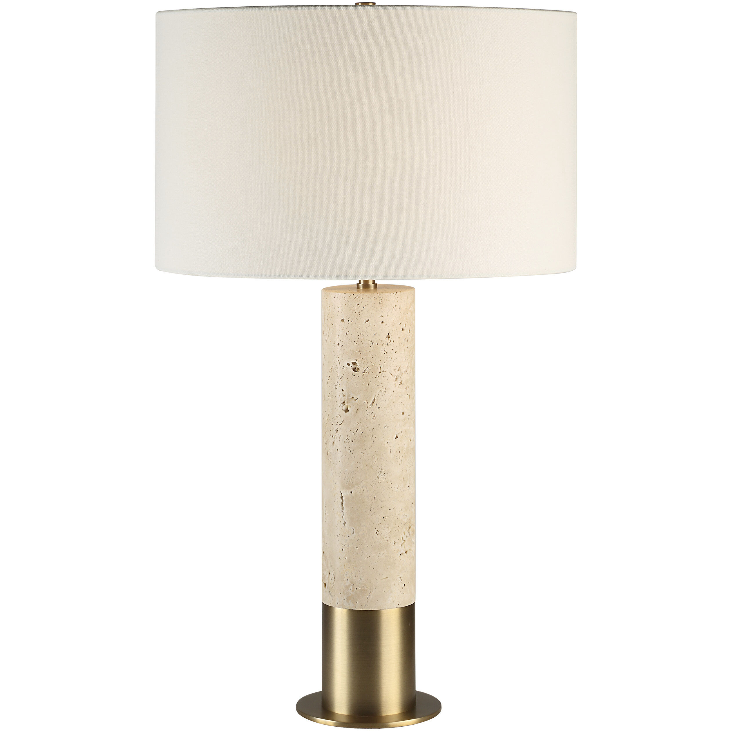 Amadora 27.75 inch 100.00 watt Natural and Plated Dark Antique Brushed Brass Table Lamp Portable Light