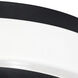 Eris LED 10 inch Black Flush Mount Ceiling Light