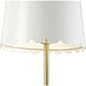 Meg Braff 27 inch 100.00 watt Brushed/White Table Lamp Portable Light