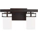 Robie 2 Light 14.63 inch Bronze Wall Bath Fixture Wall Light