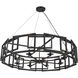 Radcliffe 8 Light 45 inch Matte Black Chandelier Ceiling Light