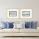 Coastal Views Blue and Beige and Neutral Framed Art