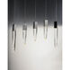 Quartz LED 39.25 inch Polished Chrome Linear Pendant Ceiling Light