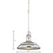 Blakesley 1 Light 14 inch Brushed Nickel Pendant Ceiling Light