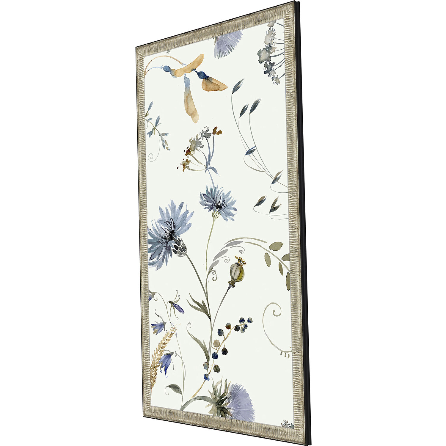 Nature's Gift Blue and Green and Multi and Neutral Framed Art