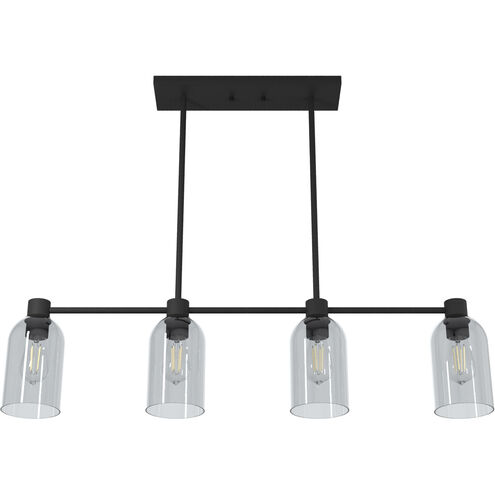 Lochemeade 4 Light 38 inch Natural Iron Linear Chandelier Ceiling Light