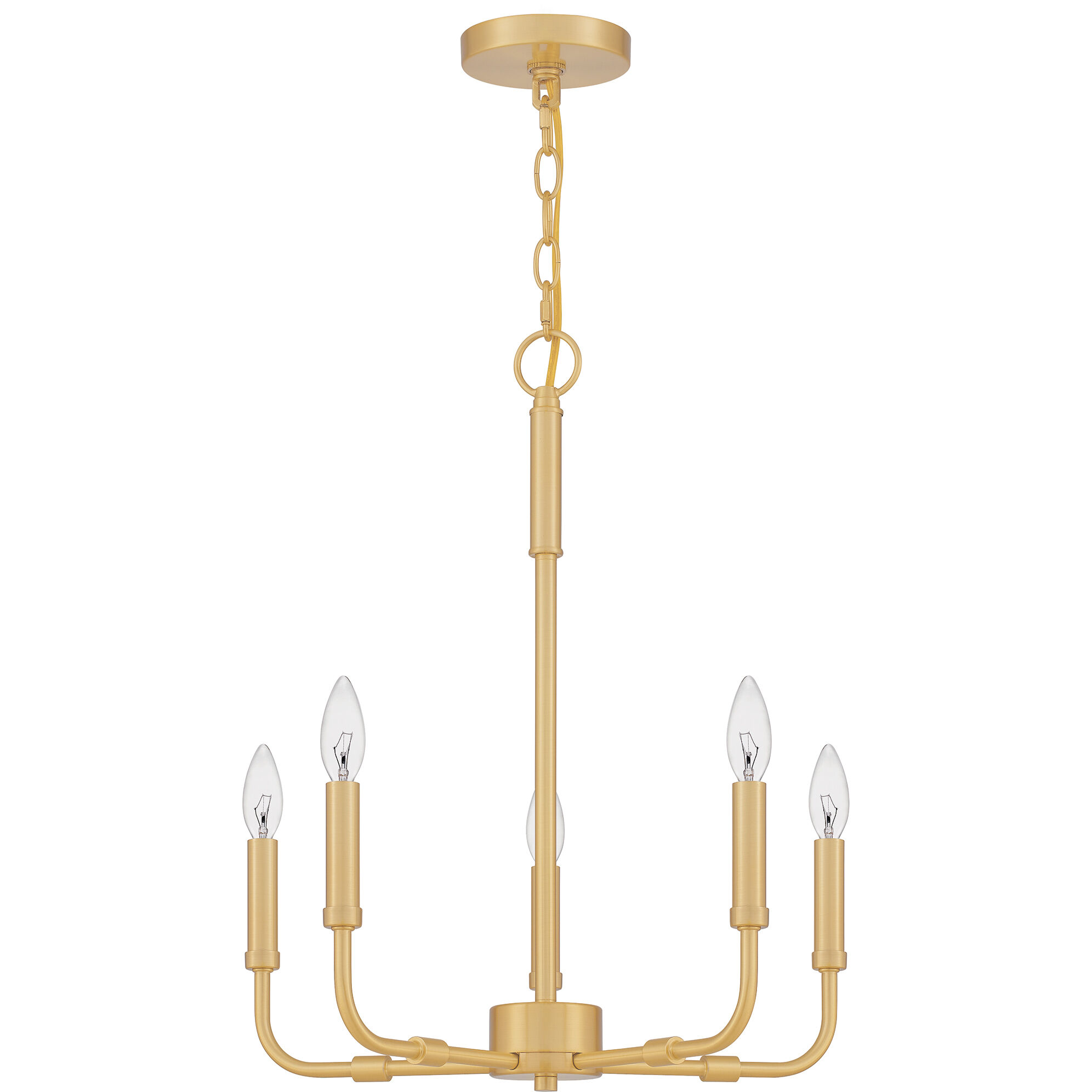 Abner 5 Light 18 inch Aged Brass Chandelier Ceiling Light