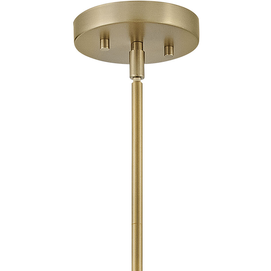 Fallon 1 Light 10 inch Lacquered Brass with Bamboo Pendant Ceiling Light