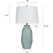 Starlite 32 inch 100 watt Starlite Sage and Off-White Table Lamp Portable Light