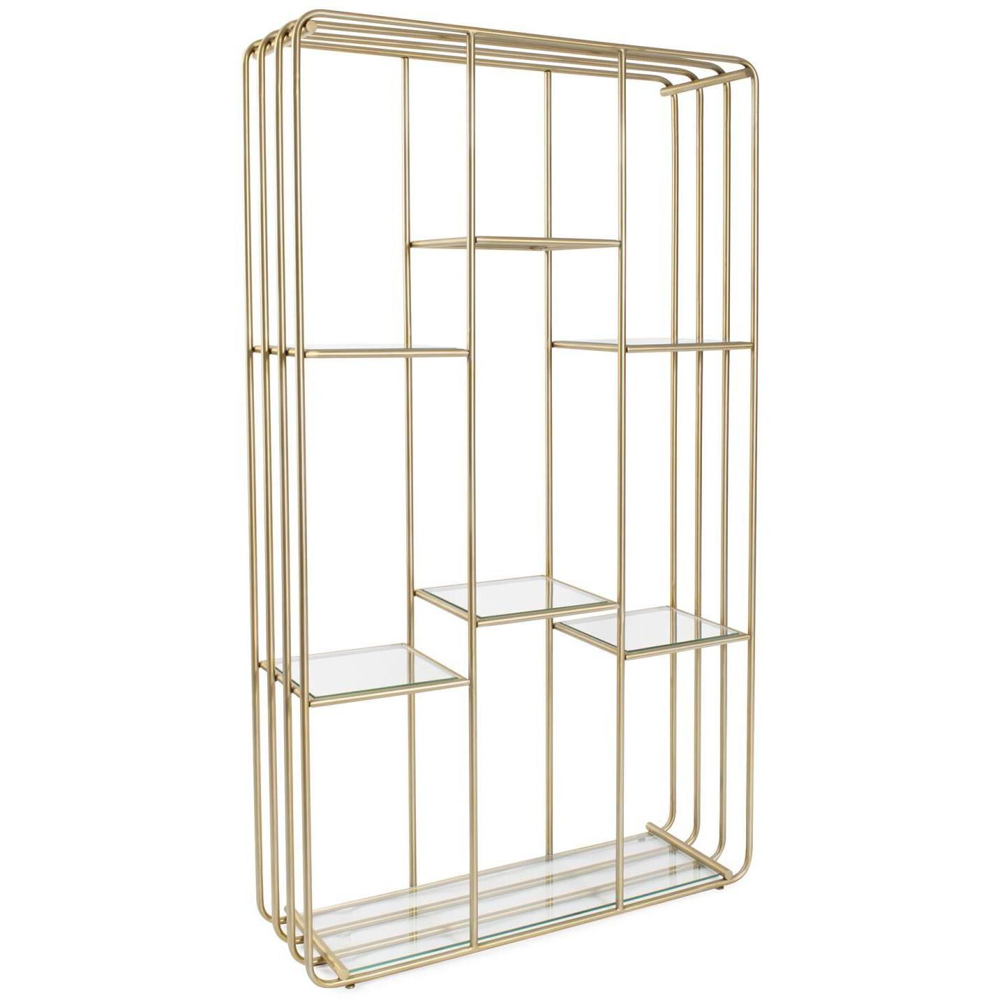 Perth 82.75 X 47.25 inch Gold Etagere