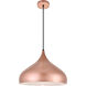 Circa 1 Light 16.5 inch Honey Gold Pendant Ceiling Light