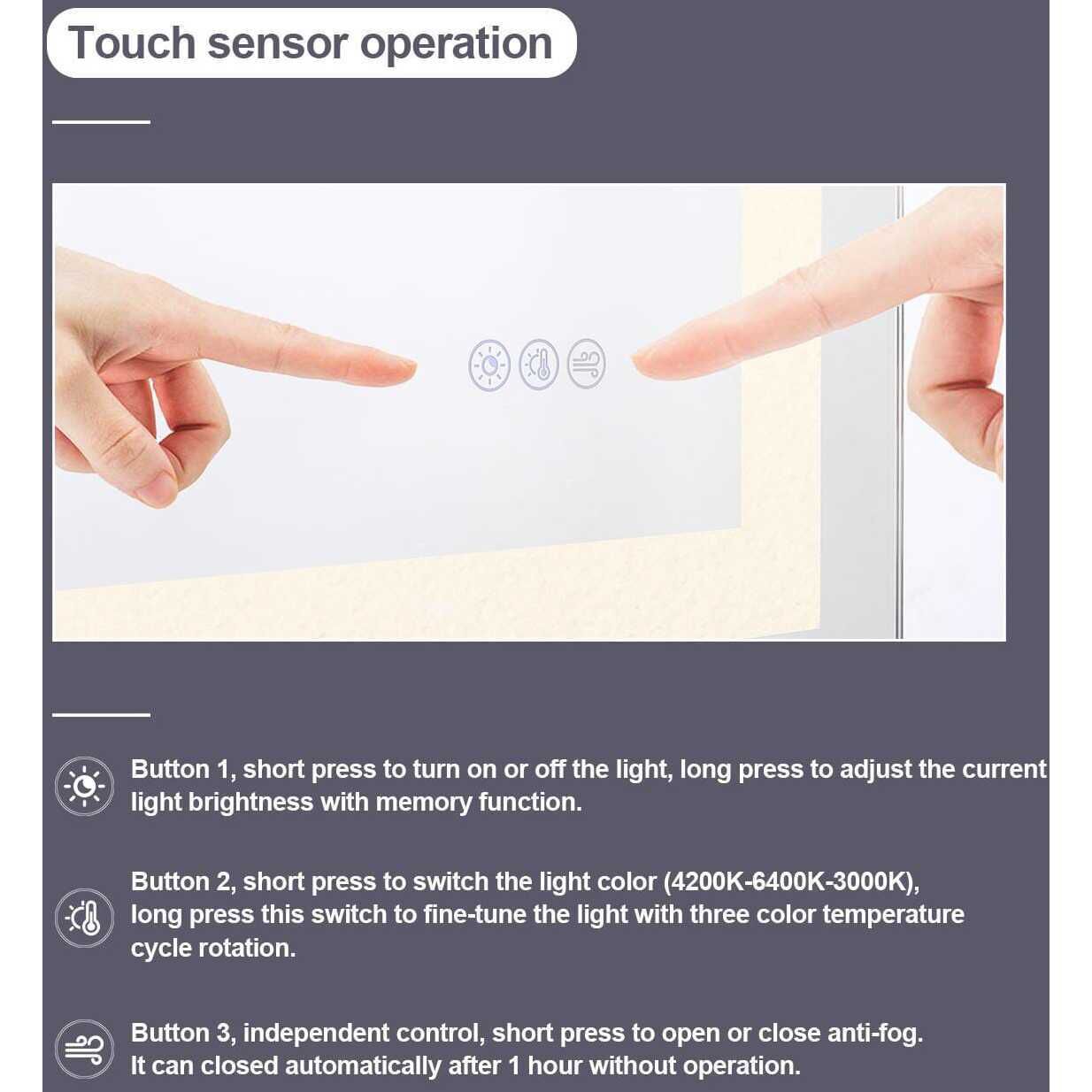 Riven 36 X 20 inch White LED Mirror