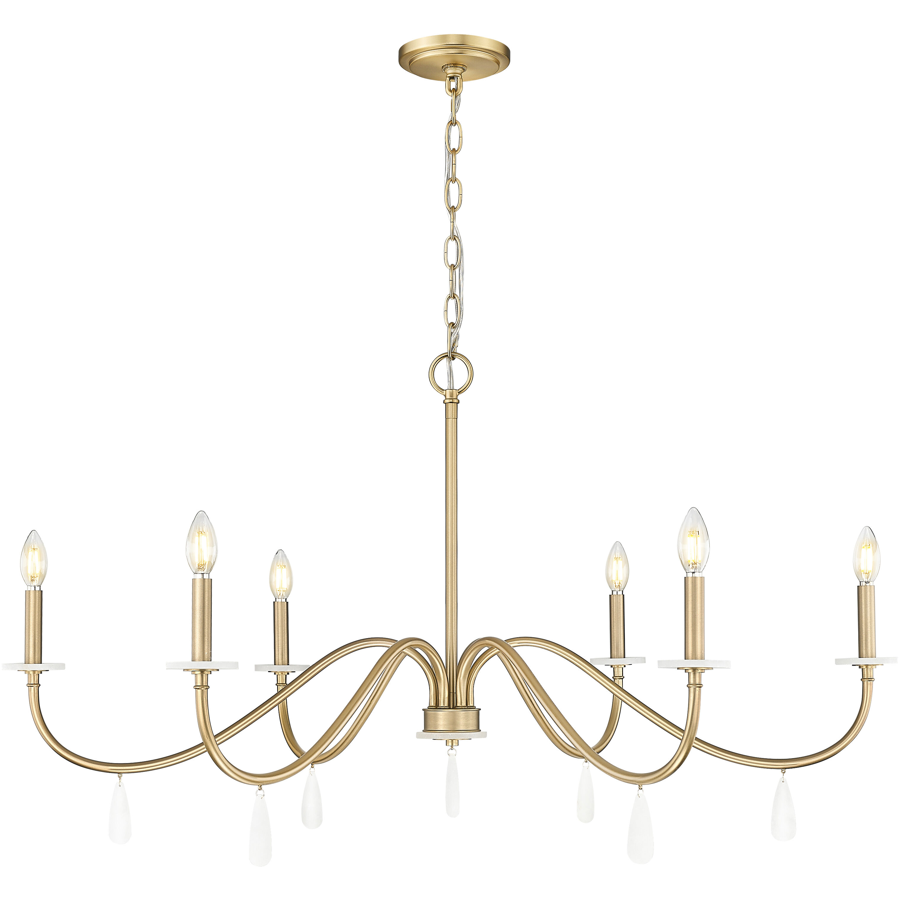 Toussant 6 Light 45.00 inch Chandelier