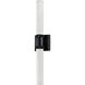 Zigrina 2 Light 5.25 inch Satin Brushed Black Wall Sconce Wall Light