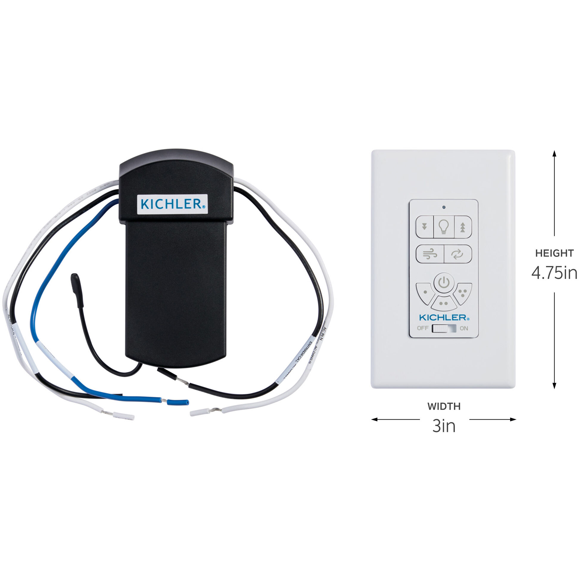 AC Standard White Wall Control System, Full Function