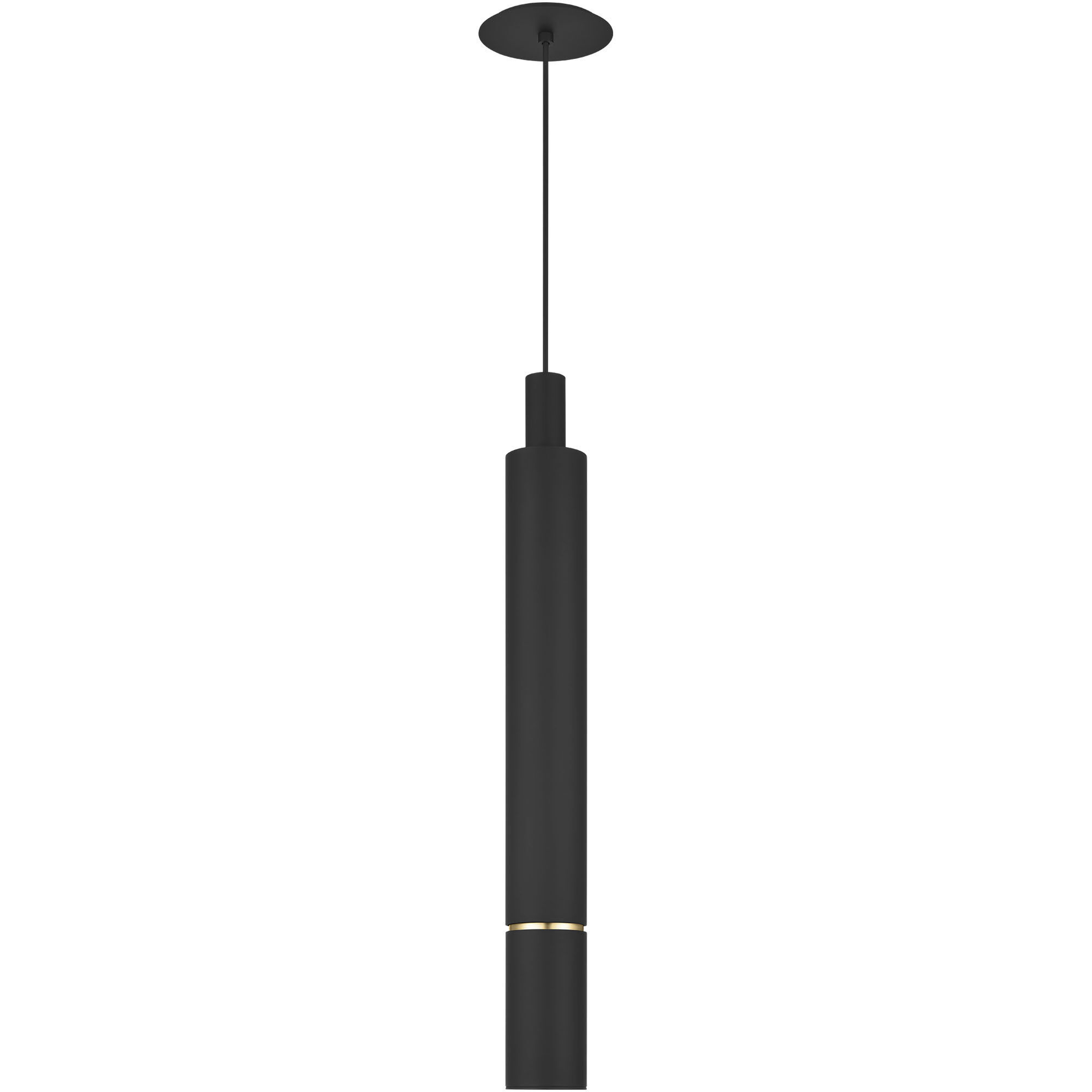 Mick De Giulio Sottile LED Nightshade Black Pendant Ceiling Light, Integrated LED