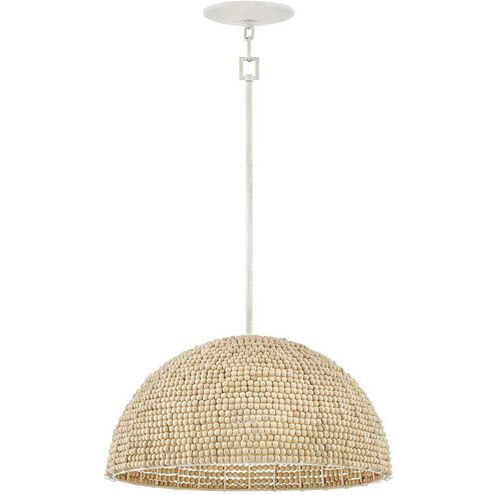Dalia 1 Light 20 inch Textured Plaster Pendant Ceiling Light, Pendant
