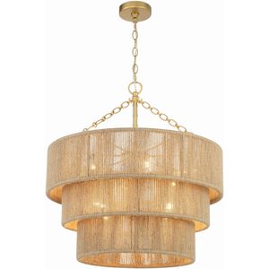 Shyla 10 Light 24 inch Soft Gold Chandelier Ceiling Light