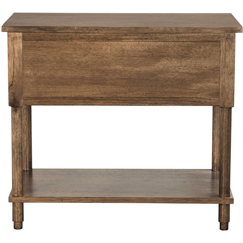 Artemio 32 X 28 inch Dark Walnut Side Table