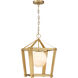 Shimmer 1 Light 13 inch Legacy Brass Pendant Ceiling Light