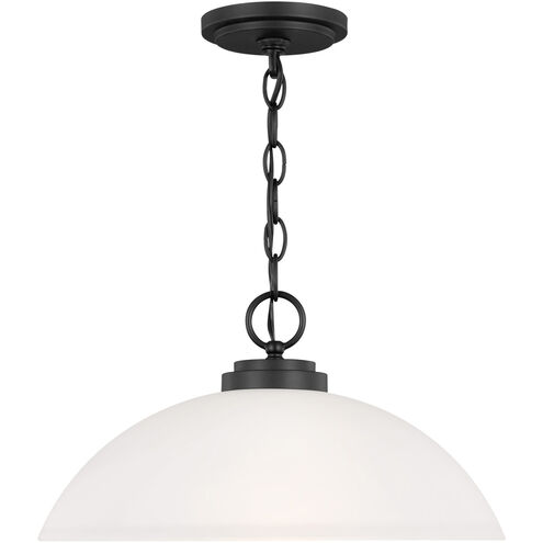 Oslo 1 Light 15.75 inch Midnight Black Pendant Ceiling Light