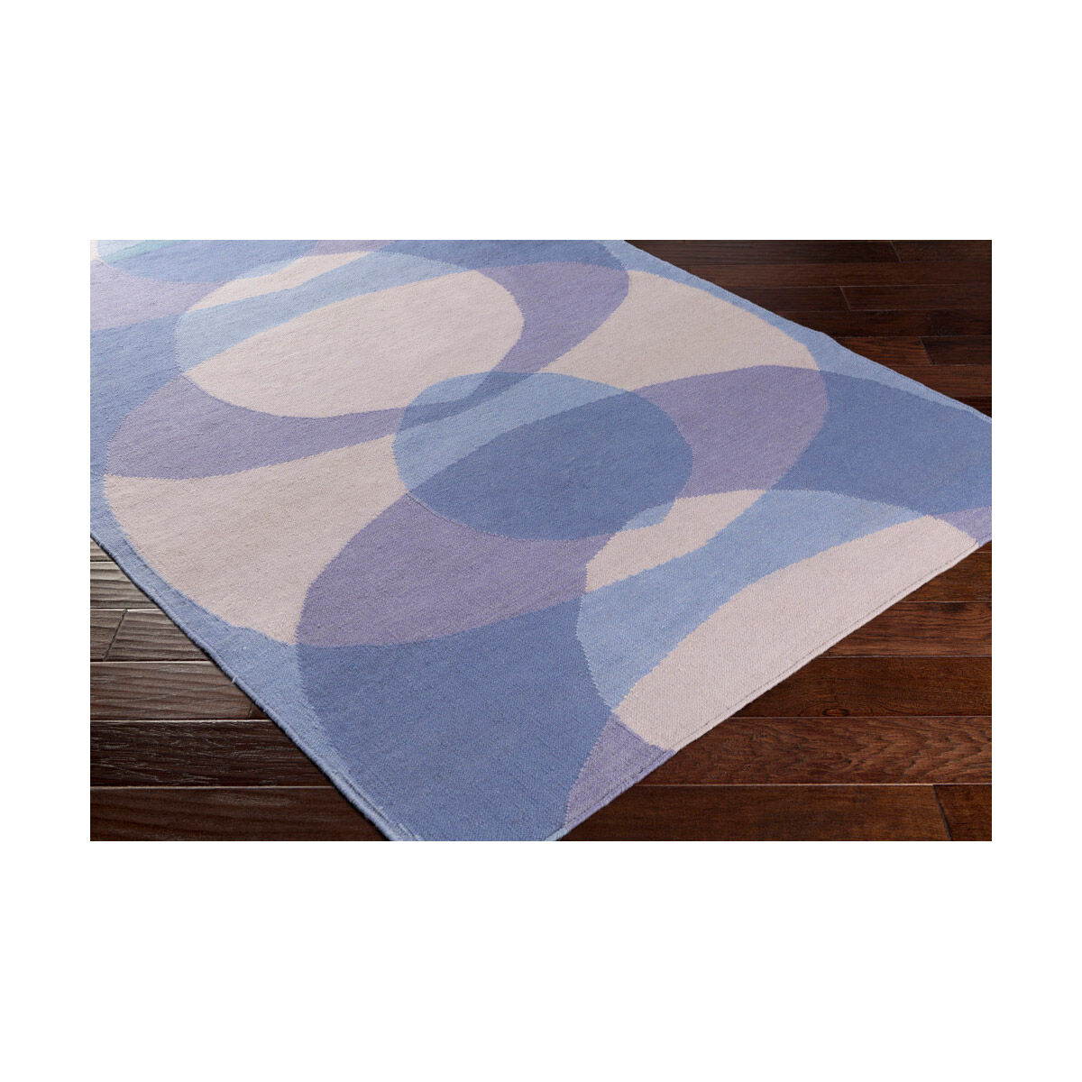Taurus One 90 X 60 inch Purple and Blue Area Rug, Wool