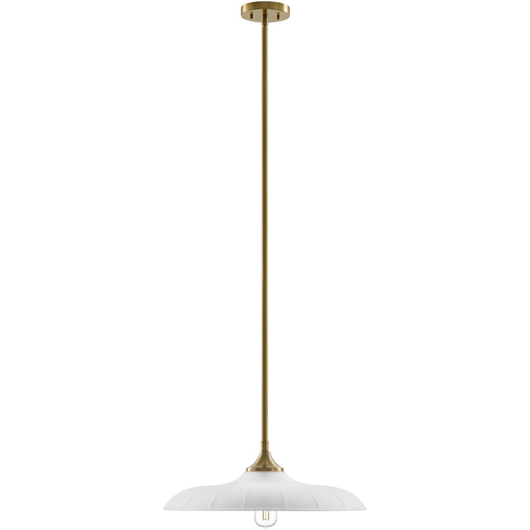 Hadley 1 Light 20 inch Warm Brass Pendant Ceiling Light