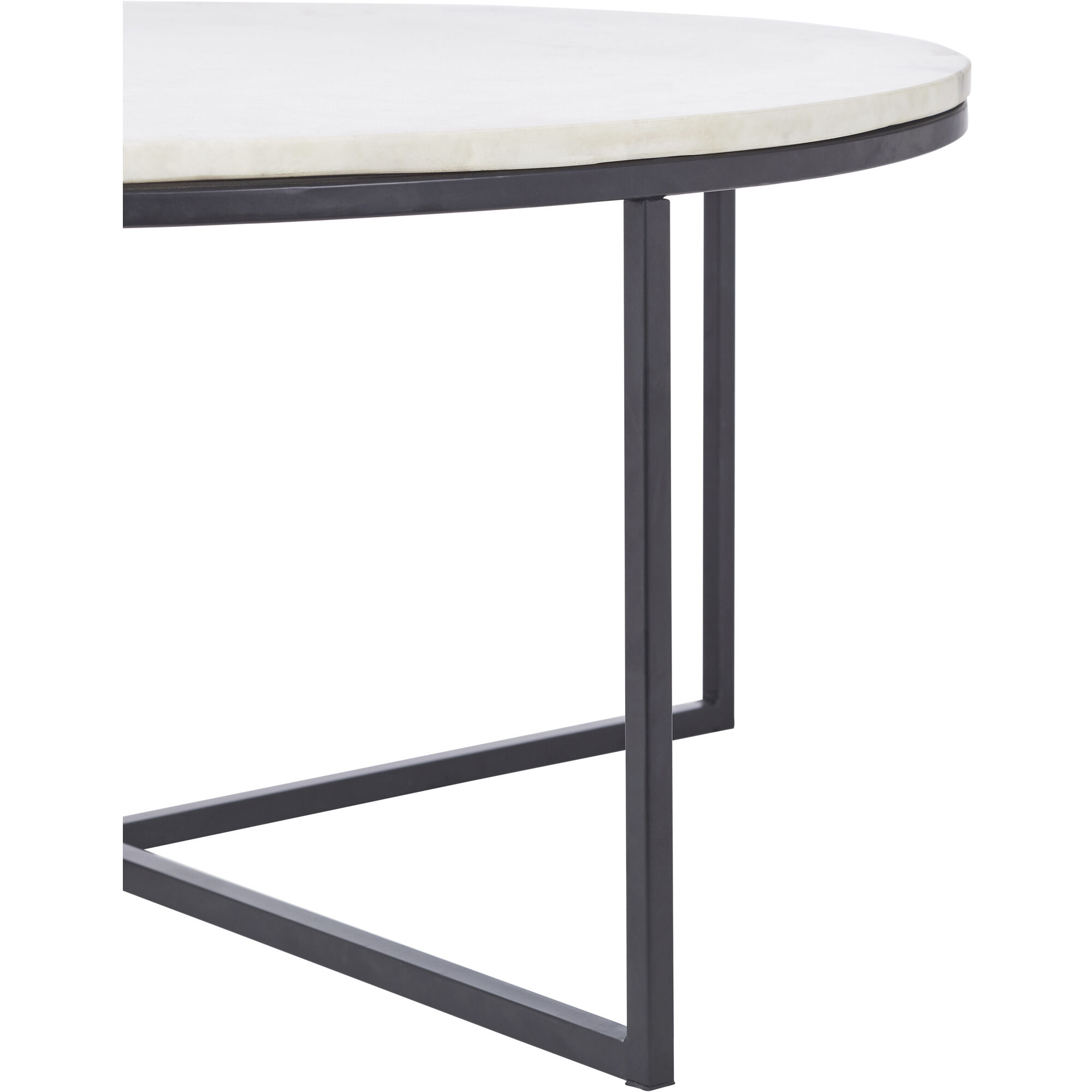 Livia 35 X 15 inch Matte Black Coffee Table
