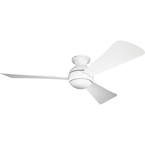 Sola 54 inch Matte White Ceiling Fan