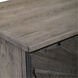 Shield Dark Ebony Oak Veneer and Gray Oak Stain 2 Door Cabinet