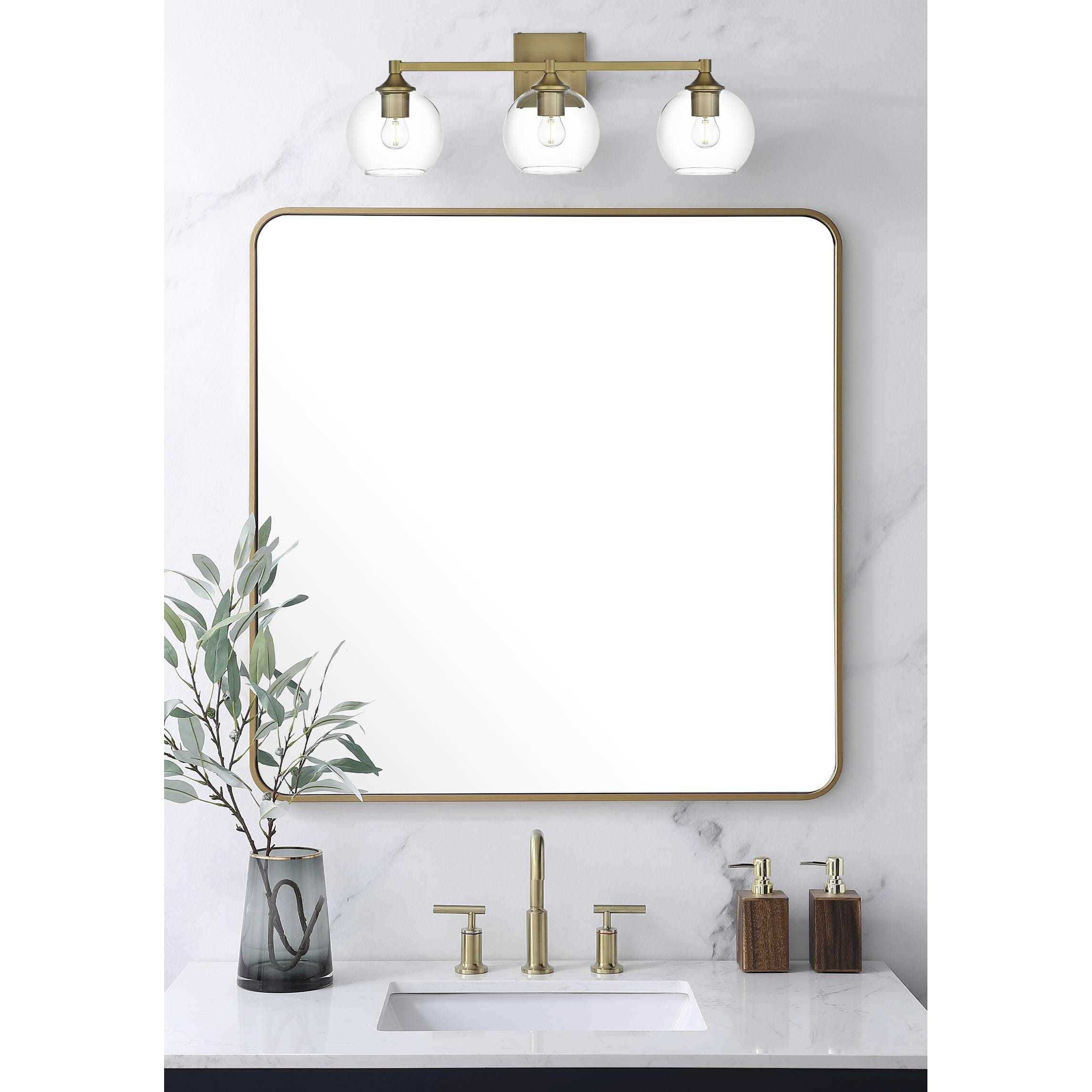 Eero 3 Light 25 inch Satin Gold Bath Sconce Wall Light