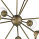 Portsmith 12 Light 40 inch Raw Brass Chandelier Ceiling Light