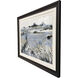 Slate Landscape Blue and Black and Gray and Multi Framed Art