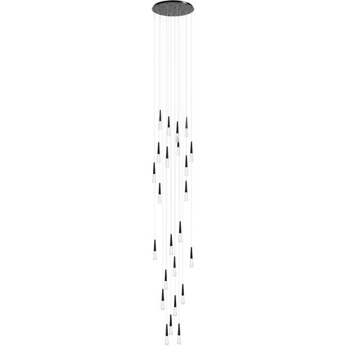Encino LED 30 inch Gun Metal Multi Port Pendant Ceiling Light