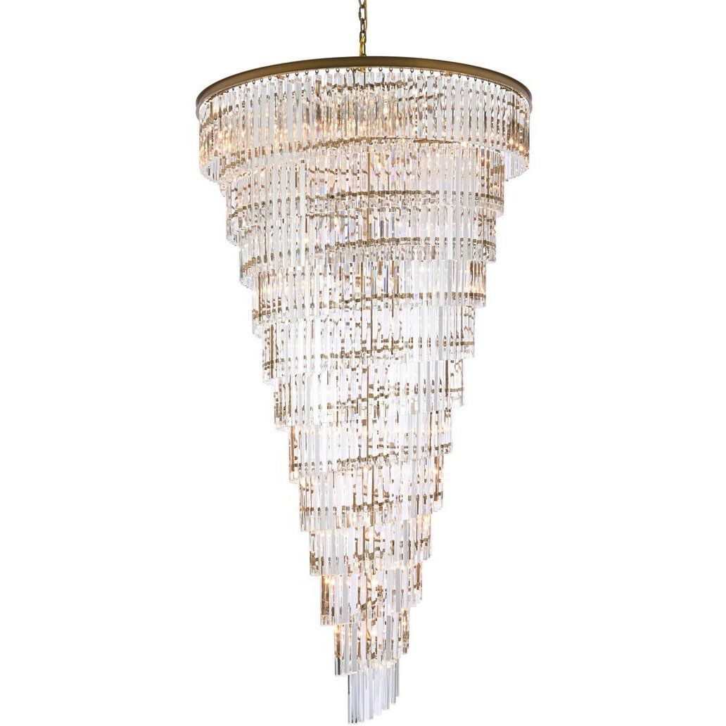 Sydney 58 Light 48 inch Satin Gold Chandelier Ceiling Light