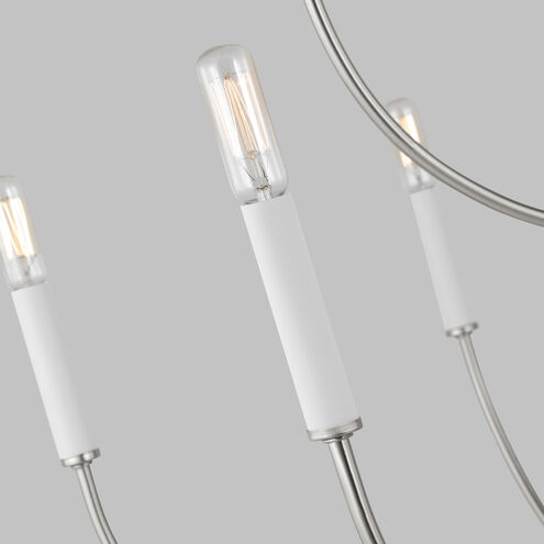 Greenwich 9 Light 32 inch Brushed Nickel Chandelier Ceiling Light