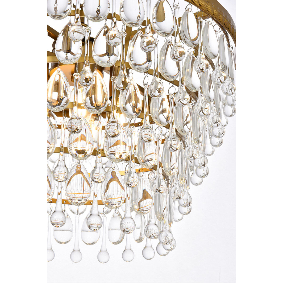 Nordic 5 Light 19 inch Brass Pendant Ceiling Light