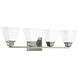 Clifton Heights 4 Light 32 inch Brushed Nickel Bath Vanity Wall Light