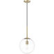 Kairo 1 Light 12 inch Vintage Brass Indoor Pendant Ceiling Light