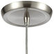 Arco Baleno 1 Light 5 inch Satin Nickel Mini Pendant Ceiling Light in Sapphire Glass
