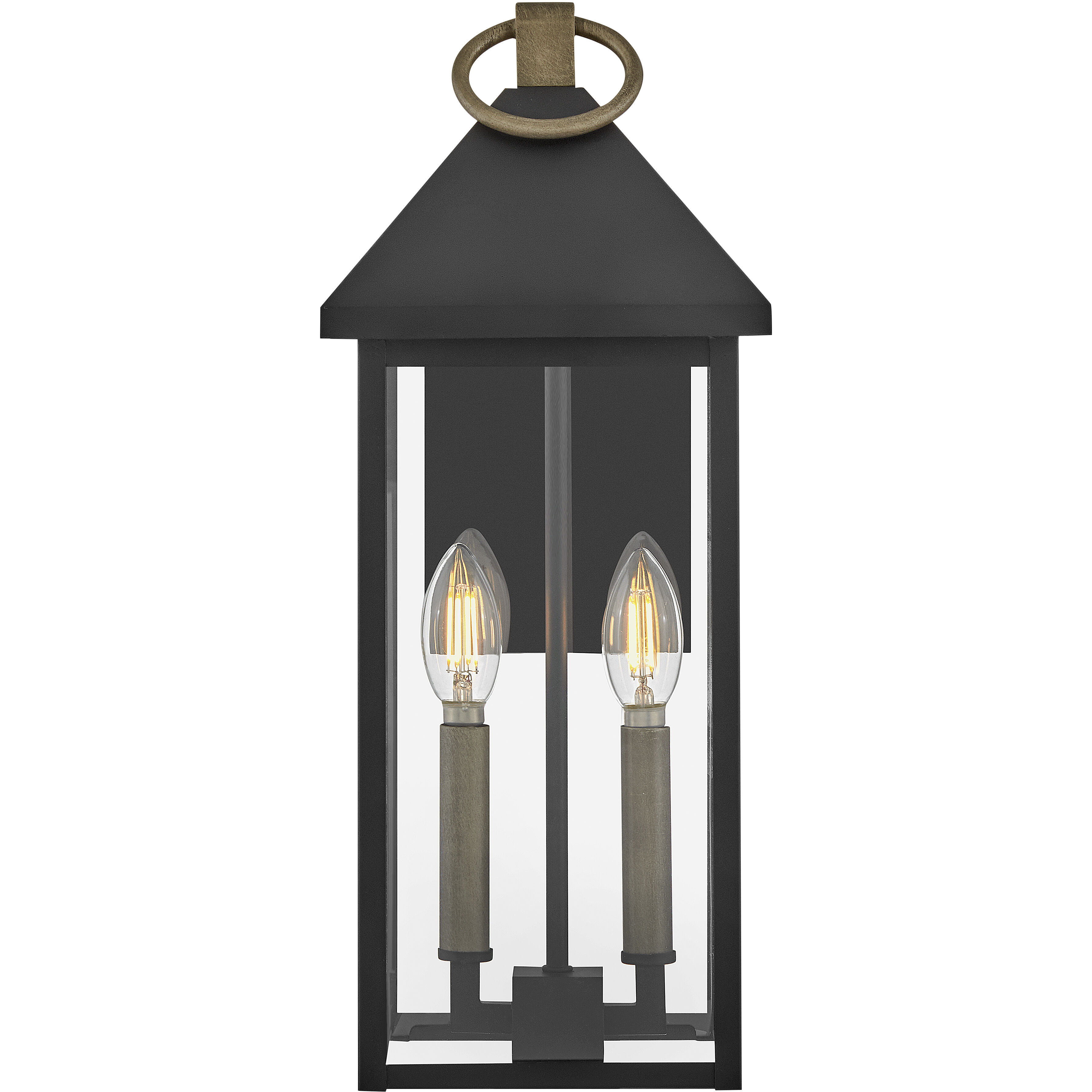 Rhett LED 17.75 inch Black Outdoor Wall Mount