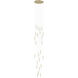 Encino LED 30 inch Brushed Brass Multi Port Pendant Ceiling Light