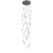 Main St. LED 30 inch Polished Nickel Pendant Ceiling Light in Frosted