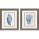 Ocean Echoes Blue and Brown Framed Art, Propac