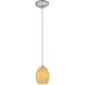 Brandy FireBird 1 Light 6 inch Brushed Steel Pendant Ceiling Light in White Firebird, Cord