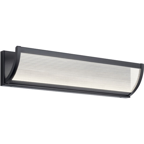 Roone LED 24 inch Matte Black Bathroom Vanity Light Wall Light, Medium