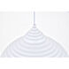 Circa 1 Light 15.5 inch White Pendant Ceiling Light